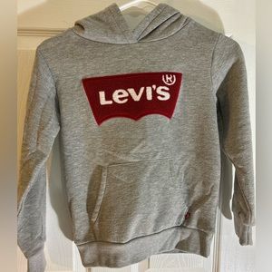 Grey Levi’s hoodie. Size 7. Boy/girl